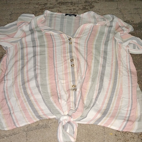 angels forever young Tops - Angels forever young button down/front know top